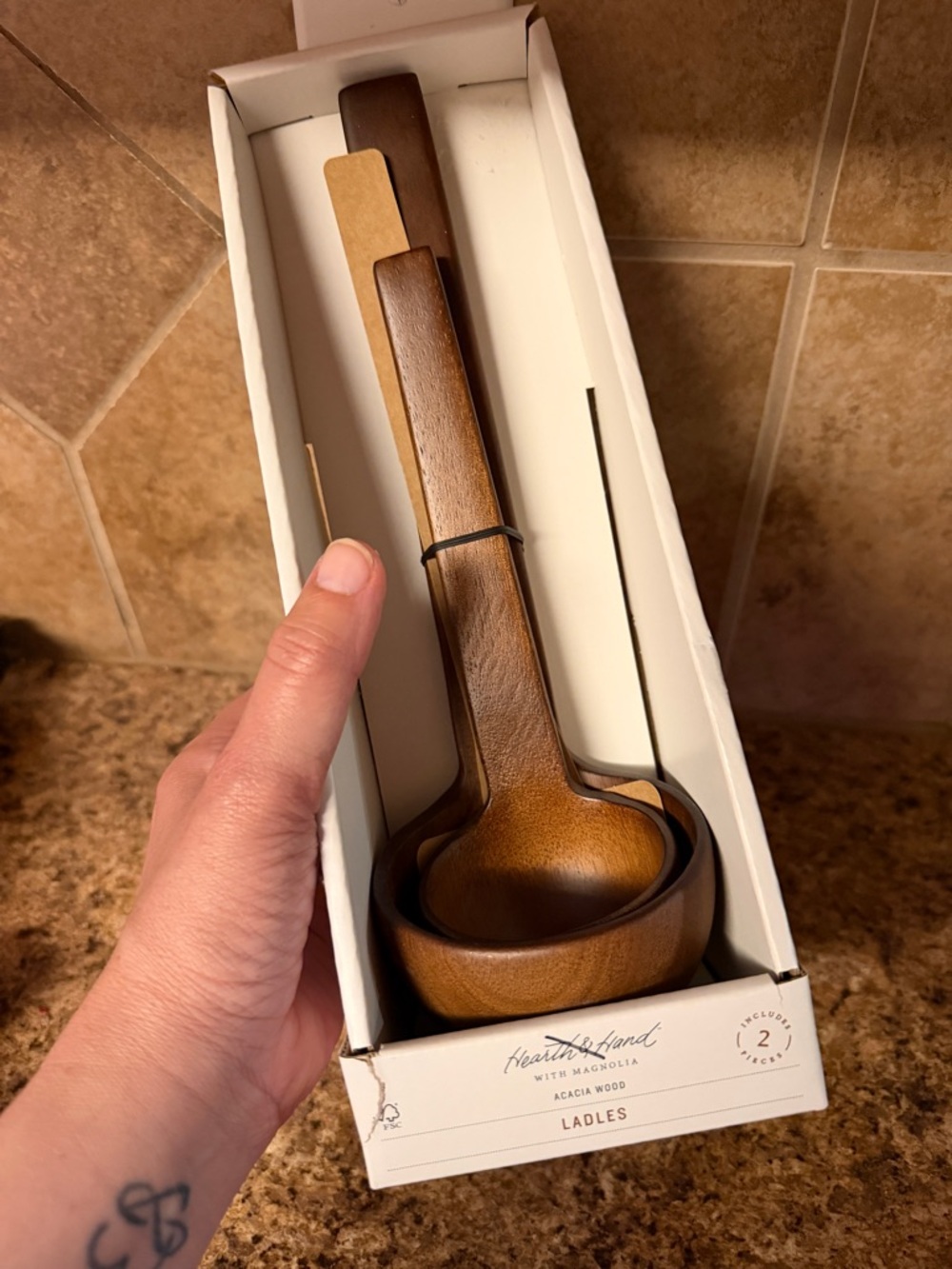 Hearth & Hand Black and Gold Ladles Box